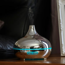 Load image into Gallery viewer, Aroma Diffuser - Silver Metallic Verdure Ultrasonic Diffuser - Olfactory Candles