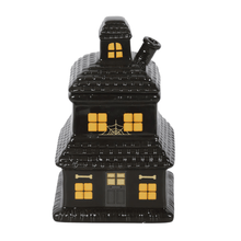 Load image into Gallery viewer, BLACK HAUNTED HOUSE OIL BURNER AND WAX WARMER - OLFACTORY CANDLES