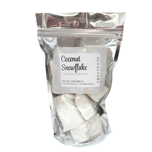 CHRISTMAS BATH CRUMBLE - Coconut Snowflake - OLFACTORY CANDLES