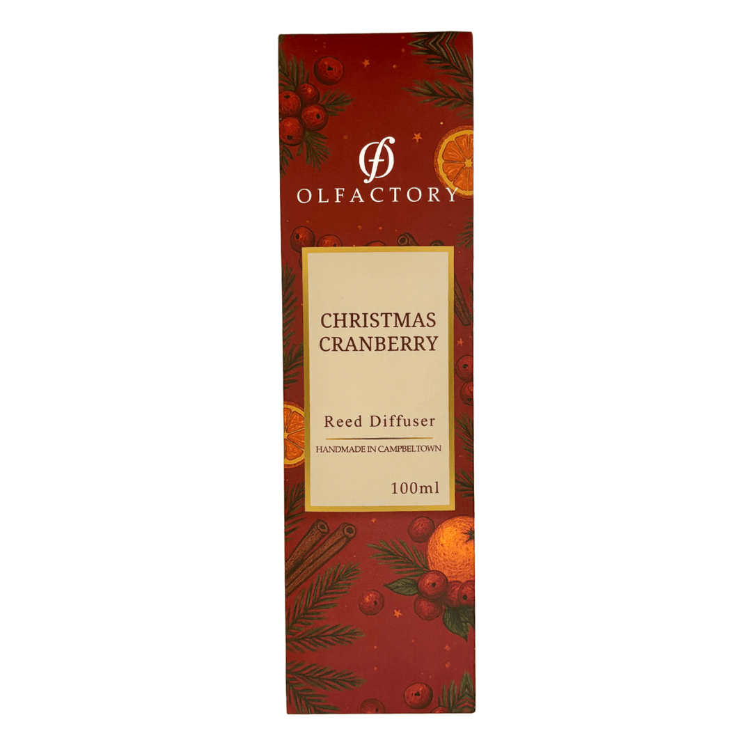 Christmas Reed Diffuser - CHRISTMAS CRANBERRY - OLFACTORY CANDLES