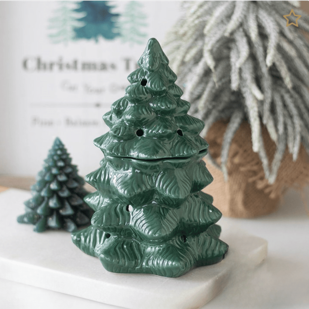 Christmas Tree Wax Burner - Green - OLFACTORY CANDLES
