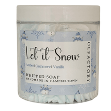 Load image into Gallery viewer, CHRISTMAS WHIPPED SOAP - Let it Snow - OLFACTORY CANDLES