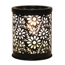 Load image into Gallery viewer, Electric Wax Melt Burner - Daisy Black - OLFACTORY CANDLES