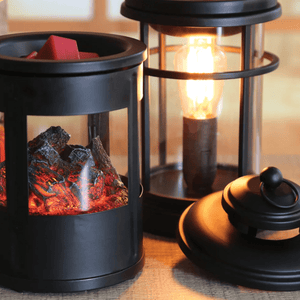 Electric Wax Melt Burner - Edison Lantern Melter Black - OLFACTORY CANDLES
