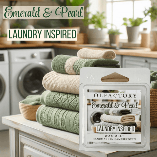 LAUNDRY INSPIRED - Emerald & Pearl - OLFACTORY CANDLES