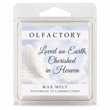 Load image into Gallery viewer, Loved on Earth, Cherished in Heaven - Wax Melt with a Message - OLFACTORY CANDLES