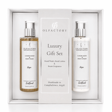 Load image into Gallery viewer, LUXURY GIFT SET - Hand Wash / Lotion &amp; Room Fragrance - OLFACTORY CANDLES