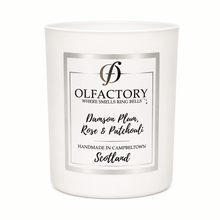 Load image into Gallery viewer, LUXURY SCENTED CANDLE - Damson Plum, Rose &amp; Patchouli - OLFACTORY CANDLES