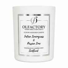 Load image into Gallery viewer, LUXURY SCENTED CANDLE - Indian Lemongrass &amp; Persian Lime - OLFACTORY CANDLES
