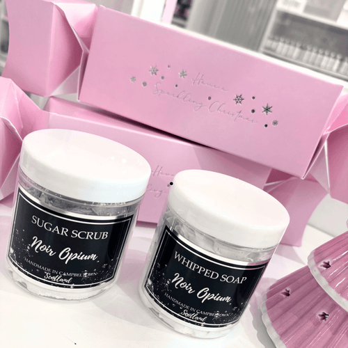 MYSTERY CHRISTMAS CRACKER - WHIPPED SOAP & SUGAR SCRUB DUO - OLFACTORY CANDLES