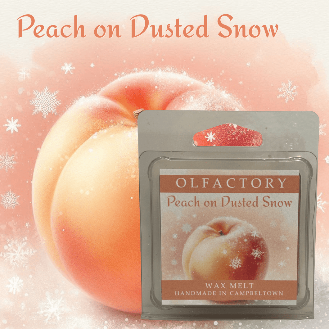 Peach on Dusted Snow - OLFACTORY CANDLES