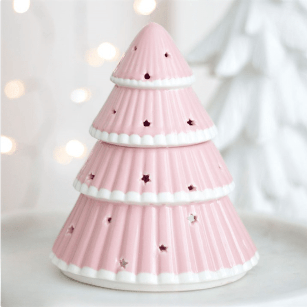 Pink Christmas Tree Oil Burner - OLFACTORY CANDLES