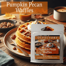 Load image into Gallery viewer, Pumpkin Pecan Waffles - WAX MELT - OLFACTORY CANDLES