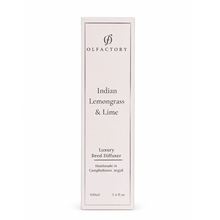 Load image into Gallery viewer, REED DIFFUSER - Indian Lemongrass &amp; Lime - OLFACTORY CANDLES