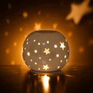 Wax Burner - White Iridescent - Olfactory Candles