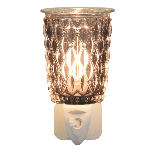 Wax Melt Burner Plug - in - Black Cut Glass - OLFACTORY CANDLES