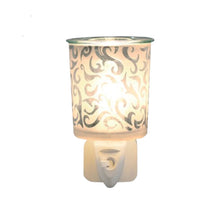 Load image into Gallery viewer, Wax Melt Burner Plug - in - Pewter Swirl - Olfactory Candles
