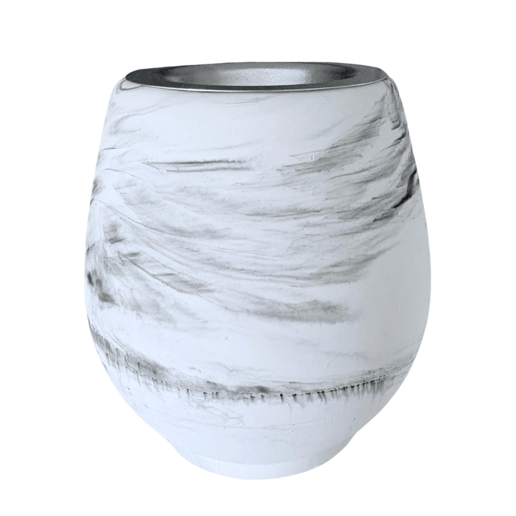 Wax Melt Burner - Stone Burner B&W - Olfactory Candles