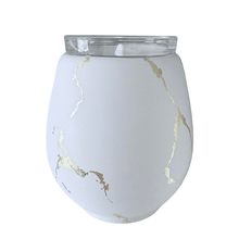 Load image into Gallery viewer, Wax Melt Burner - Stone Burner Gold Leaf - Olfactory Candles