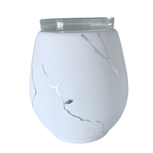 Load image into Gallery viewer, Wax Melt Burner - Stone Burner Silver Leaf - Olfactory Candles