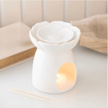 Load image into Gallery viewer, Wax Melt Burner - White Peony - OLFACTORY CANDLES