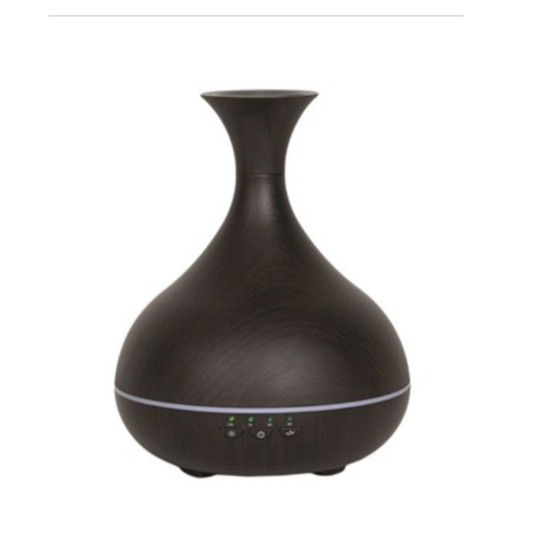 Aroma Diffuser - LED Ultrasonic Diffuser Dark Wood - Olfactory Candles