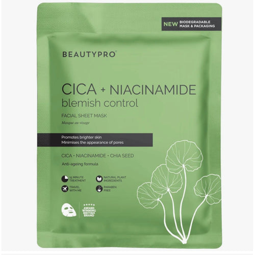 Cica + Niacinamide Blemish Control Mask - 100% Biodegradable - Olfactory Candles