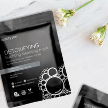 Load image into Gallery viewer, DETOXIFYING Bubbling Cleansing Sheet Mask with Activated Charcoal - Olfactory Candles