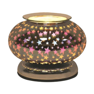 Electric Wax Melt Burner - 3D Large Stars Ellipse - Olfactory Candles