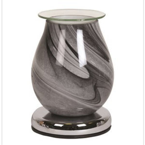 Electric Wax Melt Burner - Grey Swirl - Olfactory Candles