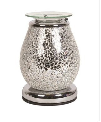 Electric Wax Melt Burner - Silver Mosaic Touch - Olfactory Candles