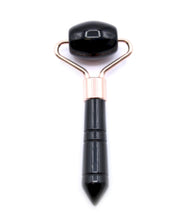 Load image into Gallery viewer, Gemstone Mini Facial Roller - Black Obsidian - Olfactory Candles