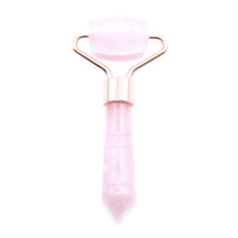 Load image into Gallery viewer, Gemstone Mini Facial Roller -Rose Quartz - Olfactory Candles