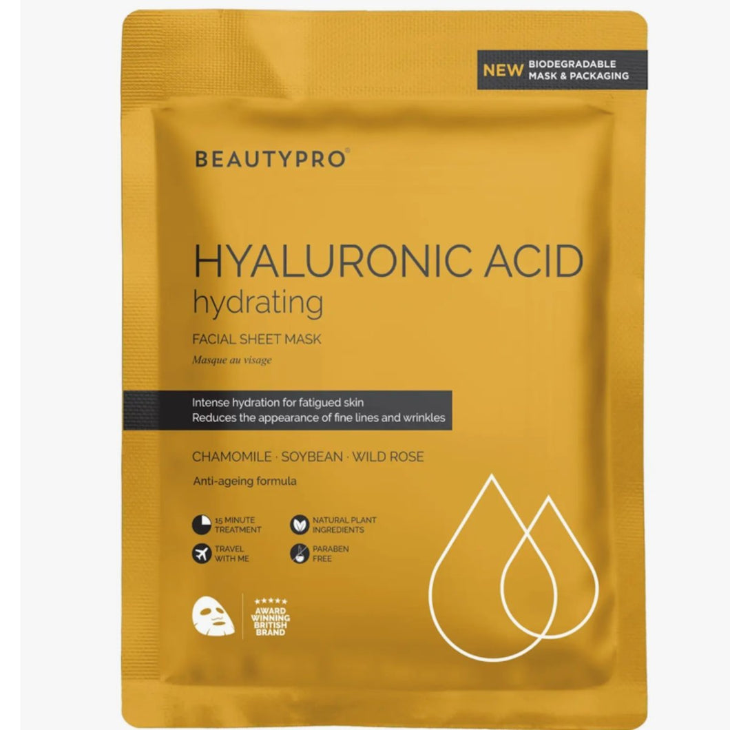 Hyaluronic Acid Hydrating Sheet Mask - 100% Biodegradable - Olfactory Candles