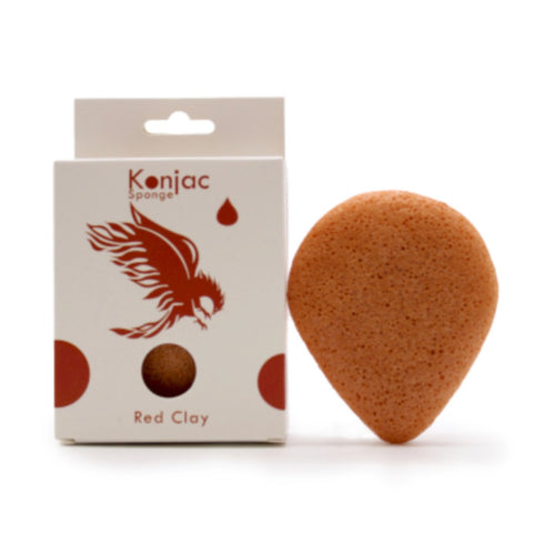 Konjac Sponge - Red Clay, Rejuvenating - Olfactory Candles