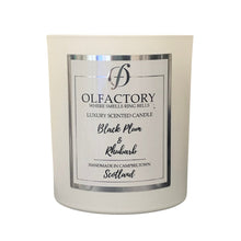 Load image into Gallery viewer, LUXURY SCENTED CANDLE - Black Plum &amp; Rhubarb - Olfactory Candles