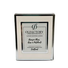 Load image into Gallery viewer, LUXURY SCENTED CANDLE - Damson Plum, Rose &amp; Patchouli - Olfactory Candles
