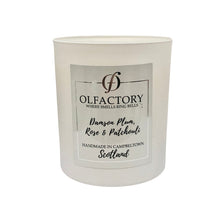Load image into Gallery viewer, LUXURY SCENTED CANDLE - Damson Plum, Rose &amp; Patchouli - Olfactory Candles