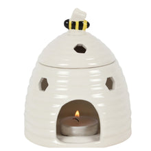 Load image into Gallery viewer, Wax Melt Burner - White Beehive Burner - Olfactory Candles