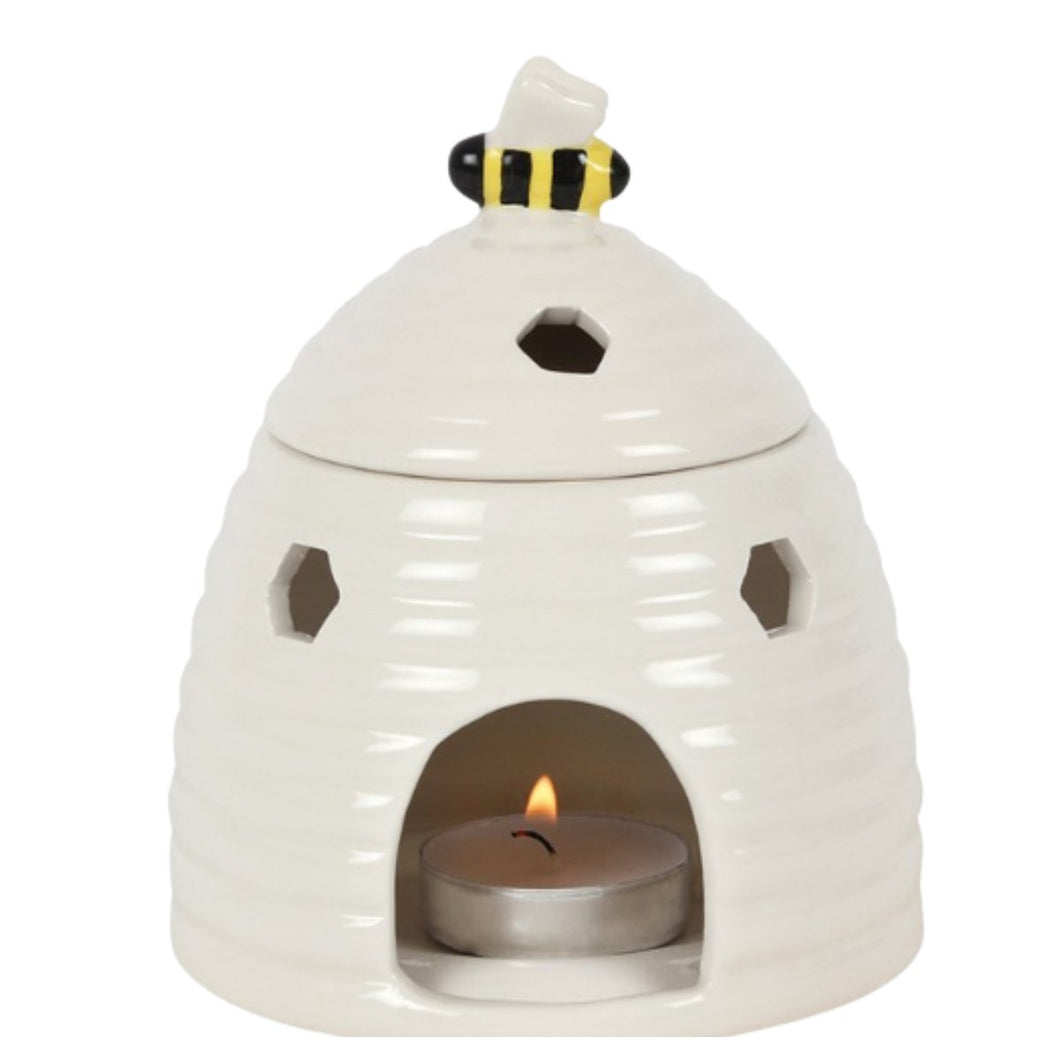 Wax Melt Burner - White Beehive Burner - Olfactory Candles
